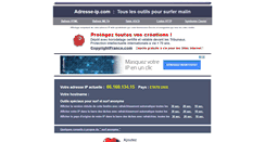 Desktop Screenshot of adresse-ip.com